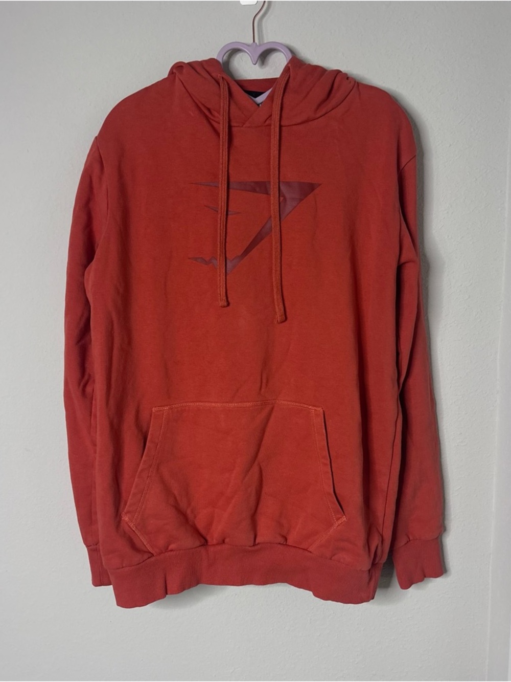 Gymshark Hoodie XS Lightweight Athletic Sweatshirt Orange
